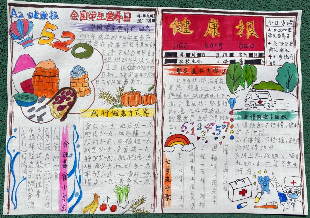 “5.20”中國(guó)學(xué)生營養日 | 國(guó)維學(xué)子手繪手抄報向(xiàng)健康“表白” “5.20”中國(guó)學(xué)生營養日 | 國(guó)維學(xué)子手繪手抄報向(xiàng)健康“表白”